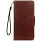 Mobigear Flowers Housse iPhone XR Etui Porte-Monnaie - Marron