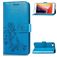 Mobigear Clover Housse iPhone SE (2022) Etui Porte-Monnaie - Bleu