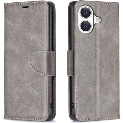 Mobigear Excellent Housse iPhone 17 Etui Porte-Monnaie - Gris