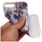 Mobigear Marble Coque iPhone 8 Plus Coque arrière en TPU Souple - Brown