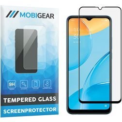 Mobigear Premium OPPO A15 Verre trempé Protection d'écran - Compatible Coque - Noir