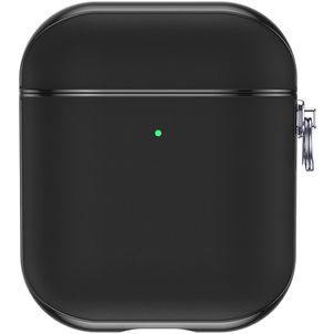 Valenta Snap Coque Apple AirPods 1 Coque en Cuir Véritable - Noir