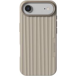 Nudient Bold Coque iPhone Air MagSafe Coque arrière Rigide - Linen Beige