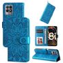 Mobigear Sunflower Housse Realme Narzo 50 4G Etui Porte-Monnaie - Bleu
