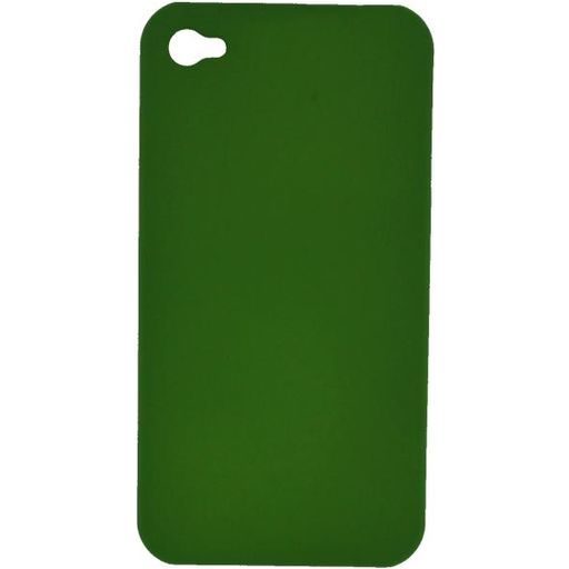 Xccess Rubber Coque iPhone 4 Coque arrière en Silicone - Vert