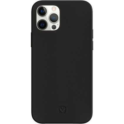 Valenta Snap Luxe iPhone 12 Pro Cuir véritable Coque arrière - Noir