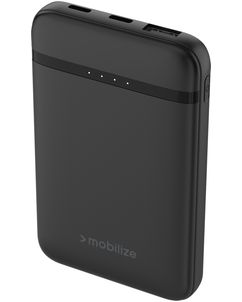 Mobilize - Batterie externe Triple USB / USB-C 5.000 mAh 10W - Noir