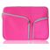 Mobigear Double Zipper Pochette Ordinateur portable en Neoprène 12 Pouces Housse ordinateur - Rose