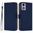 Mobigear Urban Wallet Housse Motorola Moto G04 Etui Porte-Monnaie - Bleu Marin