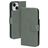 Mobiparts Classic Wallet Housse iPhone 15 Etui Porte-Monnaie - Stone Green