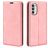 Mobigear Retro Slim Housse Motorola Moto G82 Etui Porte-Monnaie - Rose