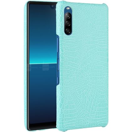 Mobigear Croco Coque Sony Xperia L4 Coque arrière Rigide - Turquoise
