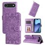 Mobigear Sunflower Housse iPhone Air Etui Porte-Monnaie - Violet