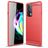 Mobigear Brushed Slim Coque Motorola Edge 20 Coque arrière en TPU Souple - Rouge
