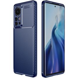 Mobigear Racing Coque Xiaomi 12 Pro Coque arrière en TPU Souple - Bleu