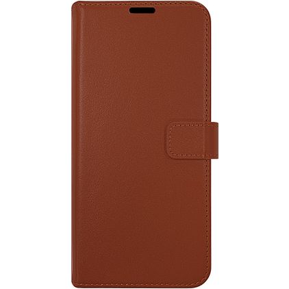 Valenta Gel Skin Housse Samsung Galaxy A54 Etui en Cuir Véritable Porte-Monnaie - Marron