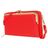 Antonio Fonzo Crossbody Clutch Snap Sac téléphone - Large - Rouge