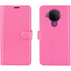 Mobigear Classic Housse Nokia 5.4 Etui Porte-Monnaie - Magenta