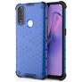 Mobigear Honeycomb Coque OPPO A31 Coque arrière Rigide Anti-Chocs - Bleu