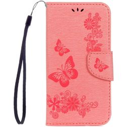 Mobigear Butterfly Housse Samsung Galaxy S8 Etui Porte-Monnaie - Rose