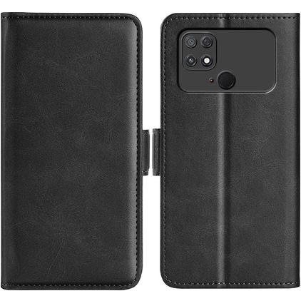 Mobigear Slim Magnet Housse POCO C40 Etui Porte-Monnaie - Noir