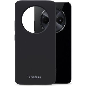 Mobilize Rubber Gelly Coque Xiaomi Redmi 14C Coque arrière en TPU Souple - Noir