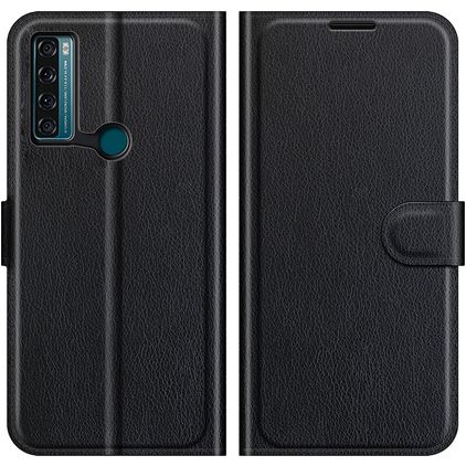 Mobigear Classic Housse TCL 20 SE Etui Porte-Monnaie - Noir