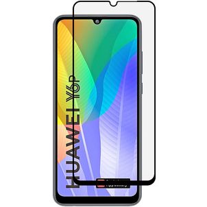 Mobigear Premium Huawei Y6p Verre trempé Protection d'écran - Compatible Coque - Noir