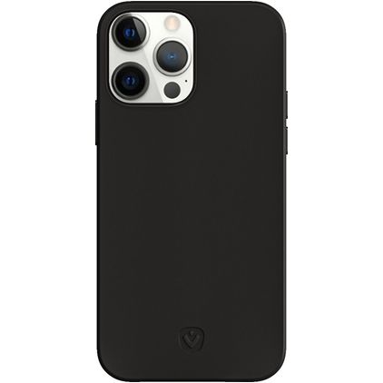 Valenta Snap Luxe Coque iPhone 13 Pro Coque arrière en Cuir Véritable - Noir