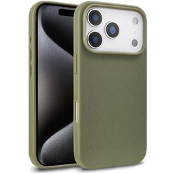 Mobigear Bio Coque iPhone 18 Pro Max Coque arrière en Eco-Friendly - Vert armée