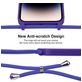 Mobigear Lanyard iPhone 15 Pro Coque avec cordon en Silicone - Violet