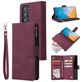 Mobigear Zipper Housse Huawei P40 Pro Etui Porte-Monnaie - Rouge