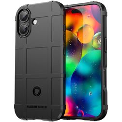 Mobigear Rugged Shield Coque iPhone 17 Coque arrière en TPU Souple Anti-Chocs - Noir