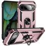 Mobigear Armor Ring Coque Google Pixel 9 Coque arrière Rigide Anti-Chocs avec Anneau-Support - Rose doré
