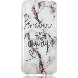 Mobigear Marble Coque Huawei Y5 (2019) Coque arrière en TPU Souple - White Marble