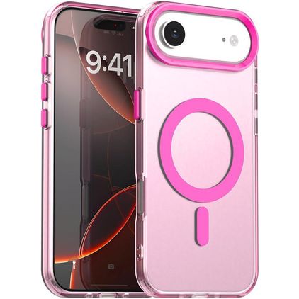 Mobigear Shockproof Coque iPhone Air MagSafe Coque arrière Rigide - Rouge