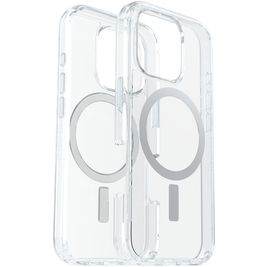 Otterbox Symmetry Plus Coque Transparente iPhone 16 Pro MagSafe Coque arrière Rigide Anti-Chocs - Transparent