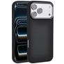 Valenta Silk iPhone 18 Pro Silicone MagSafe Coque arrière Antichoc - Noir