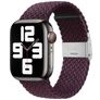 Mobigear Braided Bracelet Nylon Apple Watch Fermeture à pince - 42/41/40/38 mm - Bordeaux
