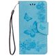Mobigear Butterfly Housse Motorola Moto G5 Plus Etui Porte-Monnaie - Bleu