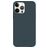 Valenta Snap Luxe Coque iPhone 13 Pro Max Coque arrière en Cuir Véritable - Bleu