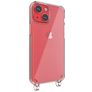 Mobigear Mix & Match Transparent iPhone 13 Mini TPU souple Coque avec cordon - Transparent