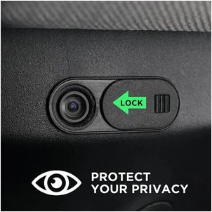 Mobigear Essentials - Cache webcam Curseur de Confidentialité - Noir