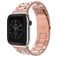 Mobigear Antwerp Bracelet Acier pour Apple Watch Fermeture boucle déployante - 42/41/40/38 mm - Rose doré