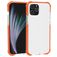 Mobigear Full Bumper iPhone 12 Pro Max Plastique rigide Coque arrière Antichoc - Transparent / Orange