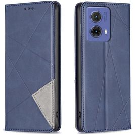 Mobigear Rhombus Slim Housse Motorola Moto G85 Etui - Bleu