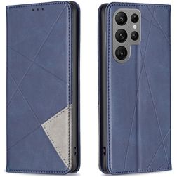 Mobigear Rhombus Slim Housse Samsung Galaxy S23 Ultra Etui - Bleu