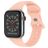 Mobigear Sport Dual Bracelet Silicone Apple Watch Fermeture à clou et passant - 49/46/45/44 mm - Rose saumon