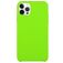 Mobigear Rubber Touch Coque iPhone 15 Pro Coque arrière en Silicone - Citron vert
