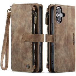 CaseMe C30 Housse iPhone 17 Etui Porte-Monnaie - Marron